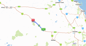 Longreach to Winton 178.7km - 1hr 45 min